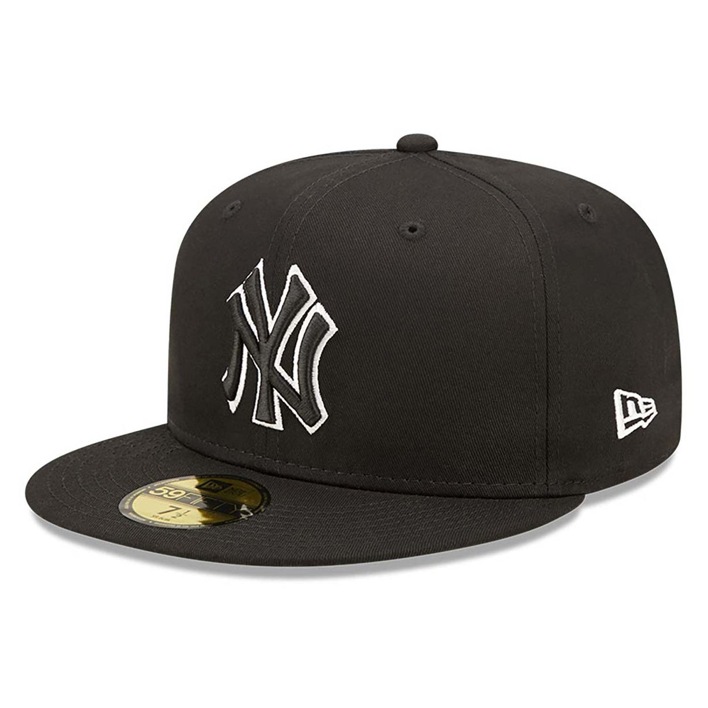 New York Yankees Outline Black Cap