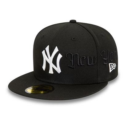 New York Yankees Script Black Cap