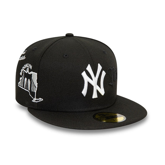 New York Yankees Script Black Cap