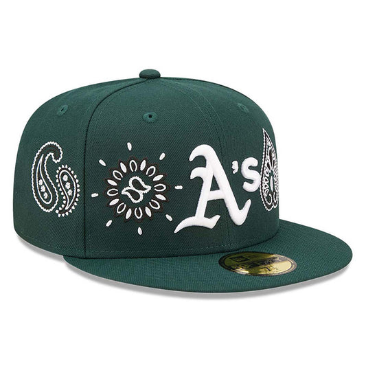 Oakland Athletics Paisley Dark Green Cap