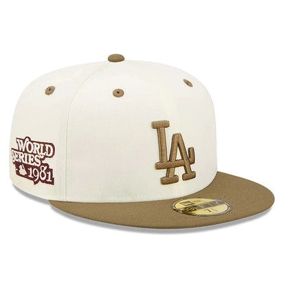 LA Dodgers World Series 1981 Side Patch Trail Mix White Cap